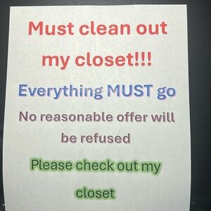 Wide variety of women’s clothes and name brand hand bags